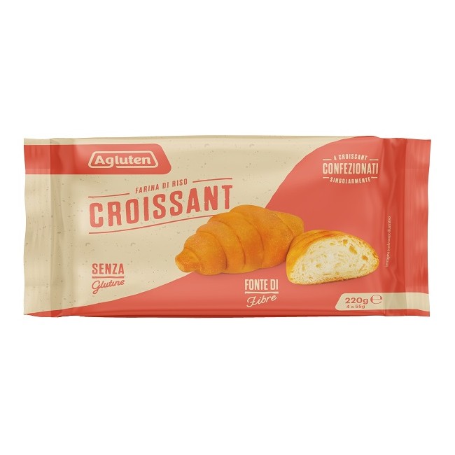 Nove Alpi Agluten Croissant Classici 4 Pezzi Da 50 G Latte Delattosato