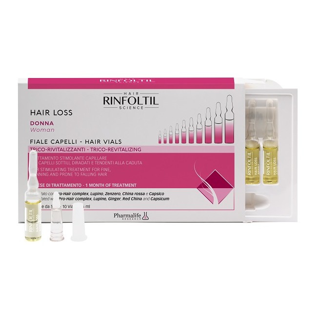 Pharmalife Research Rinfoltil Hair Loss Donna Fiale Capelli 10x5 Ml