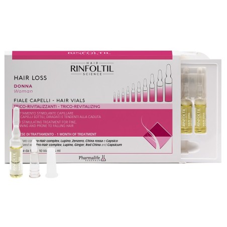 Pharmalife Research Rinfoltil Hair Loss Donna Fiale Capelli 10x5 Ml