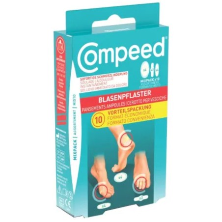 Confezione da 10 pezzi misti di Compeed Per Vesciche