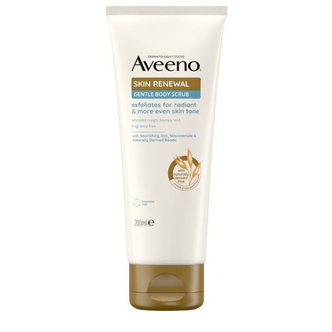 tubo da 200 ml di Aveeno Skin Renewal Body Scrub