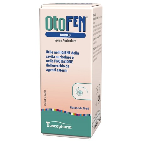 Tuscopharm Otofen Borico Spray Auricolare 50 Ml Tuscopharm Otofen Borico Spray Auricolare 50 Ml