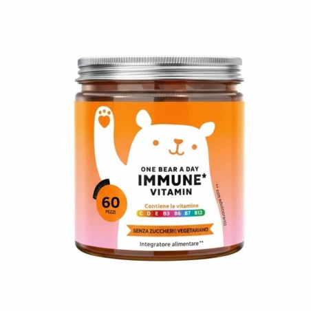 Bears With Benefits One Bear A Day Immune 60 Caramelle Gommose Con Edulcoranti Senza Zuccheri