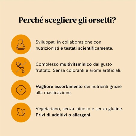 Bears With Benefits One Bear A Day Immune 60 Caramelle Gommose Con Edulcoranti Senza Zuccheri