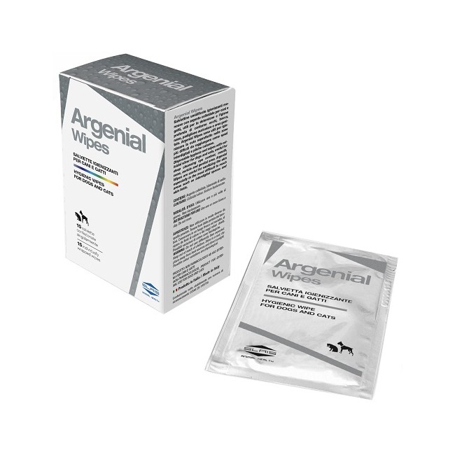 Slais Argenial Wipes Salviette Igienizzanti Cani E Gatti 15 Pezzi