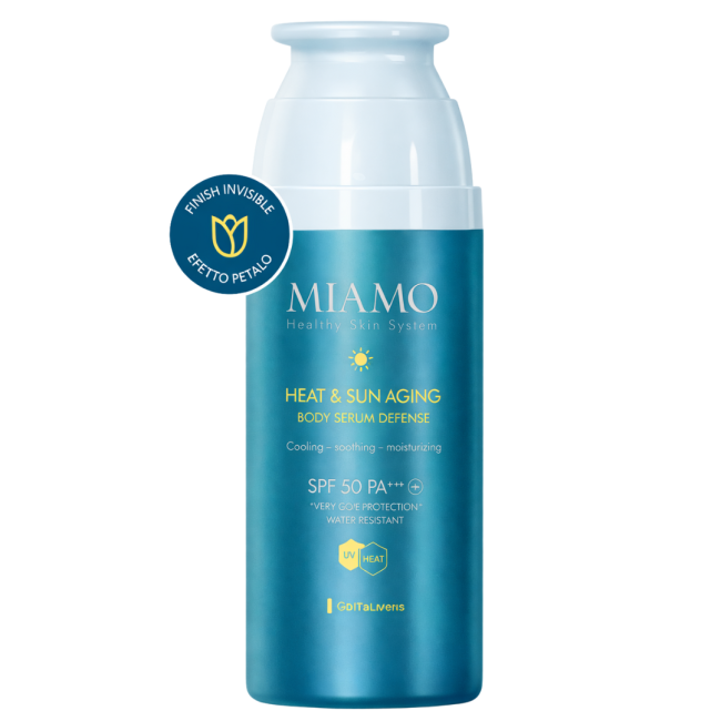 formato da 100 ml di Miamo Skin Defense Heat & Sun Aging Body Serum Defense