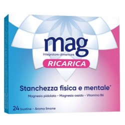 Confezione da 24 bustine monodose da sciogliere in acqua di Mag Ricarica 24 Bustine Taglio Prezzo