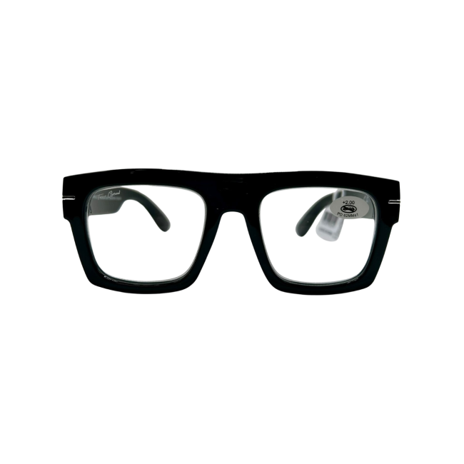 Mast Industria Italiana Occhiale Da Lettura Premontato Twins Plat Opale Nero +2.50 Diottrie