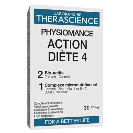 confezione da 30 compresse di Therascience Physiomance Action Diete 4
