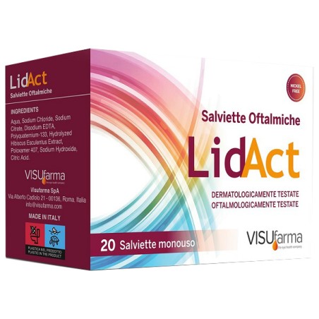 Visufarma Lidact Salviette Oftalmiche Perioculari Monouso 20 Pezzi