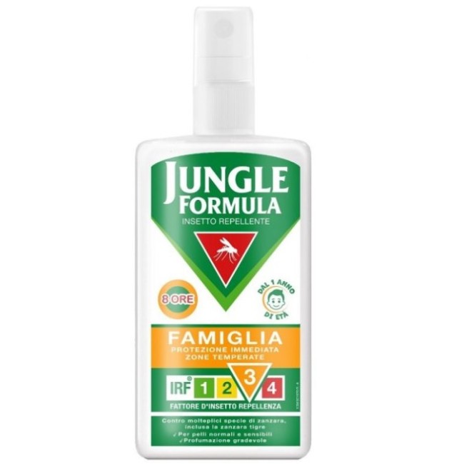 Flacone spray da 100 ml di Perrigo Jungle Formula Famiglia