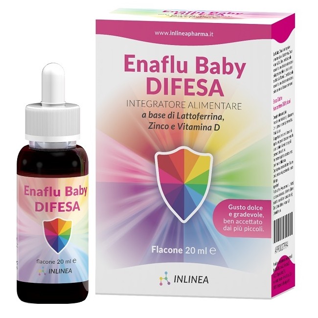 Inlinea Enaflu Baby Difesa Gocce 20 Ml Gusto Dolce Senza Glutine