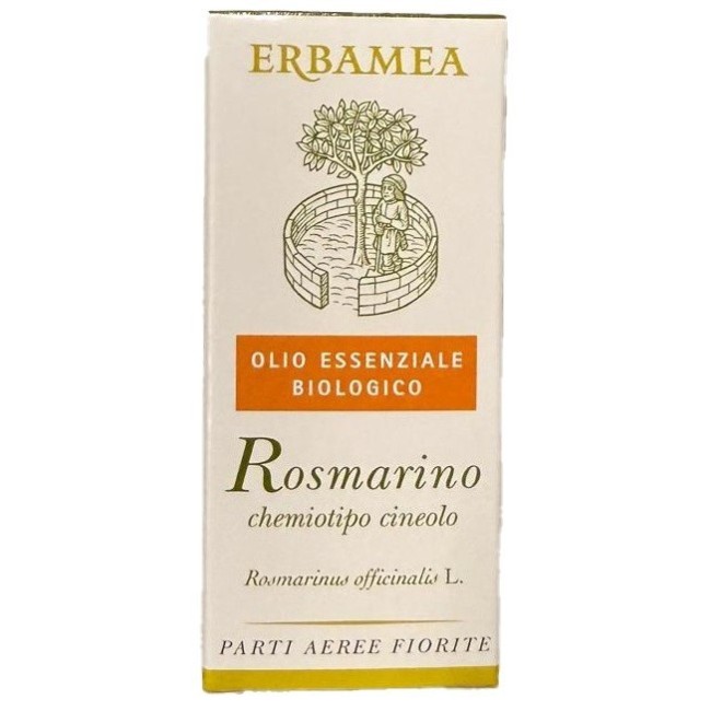 Erbamea Rosmarino Chemiotipo Cineolo Olio Essenziale Biologico Gocce 10 Ml Senza Glutine Senza Lattosio
