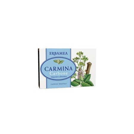 Erbamea Carmina Carbone 24 Capsule Vegetali 12 G