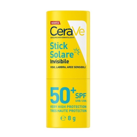 Stick da 8 g di Cerave Stick Solare Invisibile Spf50+ Stick da 8 g di Cerave Stick Solare Invisibile Spf50+