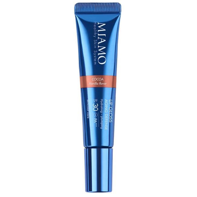 Miamo Skincolor Care Lip Gloss Aging Defense Spf 30+ Cocoa Vanilla Flavor 15 Ml