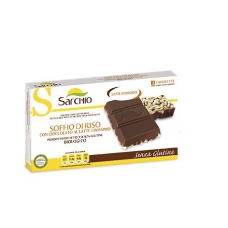 Sarchio Chocosoffio Barretta Cioccolato Latte Finissimo E Riso Croccante 3 Pezzi Da 25 G