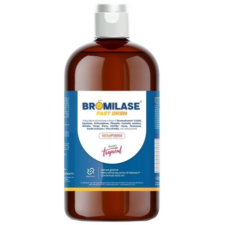 Digi-pharm Bromilase Fast Dren 500 Ml Senza Glutine Senza Lattosio Con Edulcorante