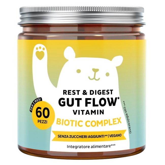Bears With Benefits Rest&digest Gut Flow Vitamin 60 Caramelle Gommose Con Edulcoranti Senza Zuccheri