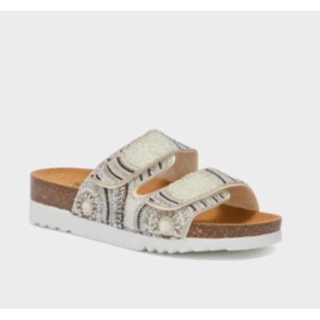 Scholl Cadice 2 Straps Synmic W White 36