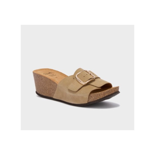 Scholl Shoes - Scholl Tropica Buckle Leasue W Dark Beige 38