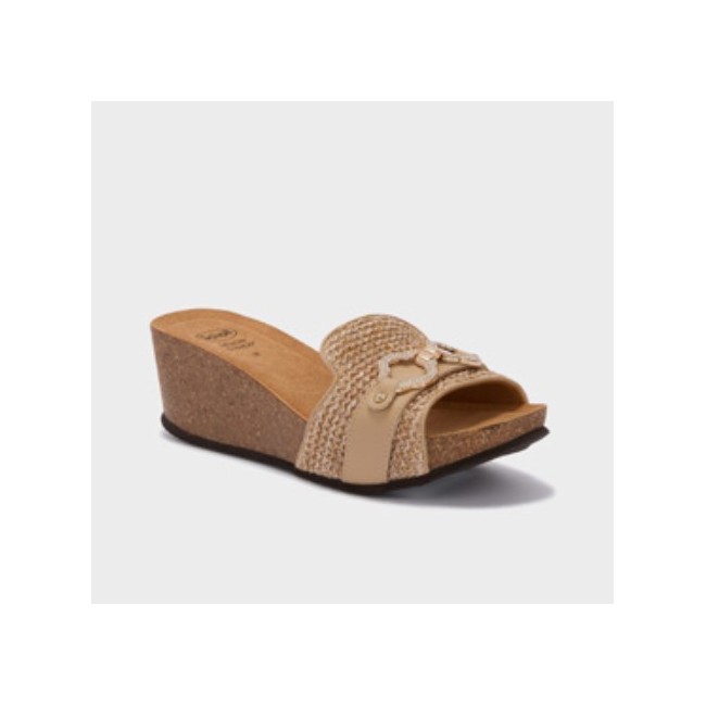 Scholl Shoes - Scholl Tropica Mule Texbra W Beige 37