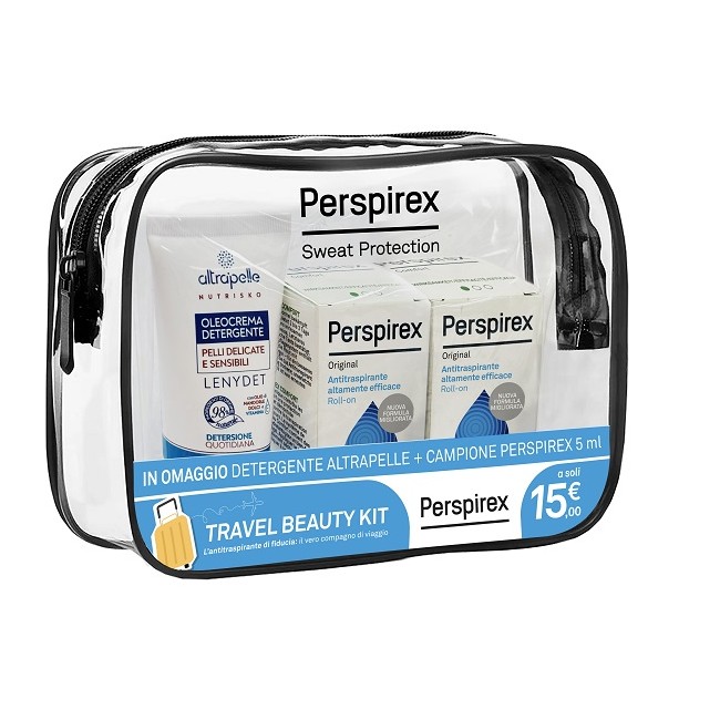 Perspirex Roll On Original Travel Kit 2 Roll On Original 20 Ml + 1 Detergente Altrapelle Omaggio