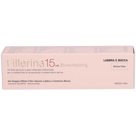 Dispenser da 7 ml di Labo Fillerina 15 Ha Labbra E Bocca Gel Bio rivitalizzante  Giorno 4 grado