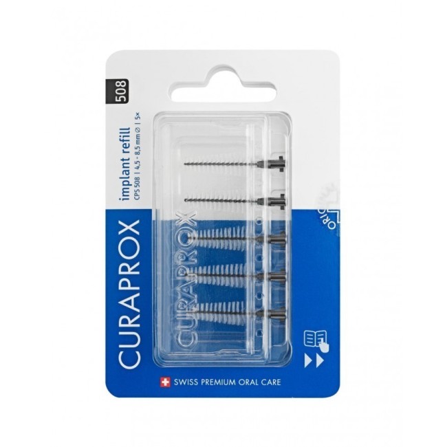 Curaden Healthcare Curaprox Capsule 508 Implant Refill 4x Black