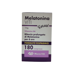 180 compresse da 150 mg di Marco Viti Melatonina Viti 1 Mg Retard Senza Glutine Senza Lattosio