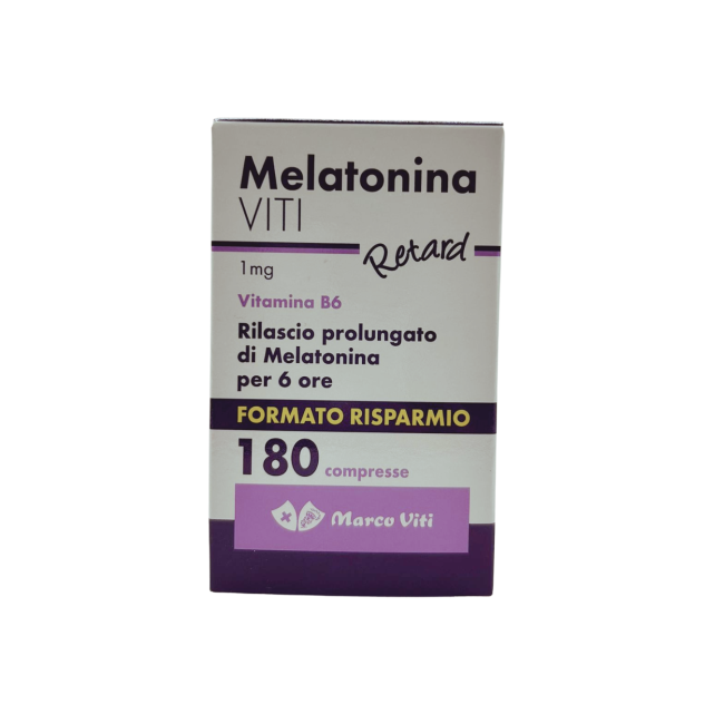 180 compresse da 150 mg di Marco Viti Melatonina Viti 1 Mg Retard Senza Glutine Senza Lattosio