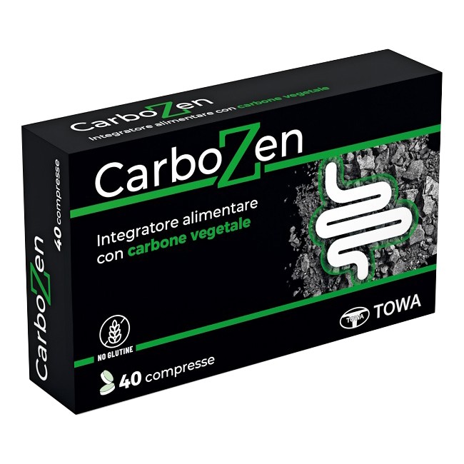 Towa Pharmaceutical Carbozen 40 Compresse Senza Glutine