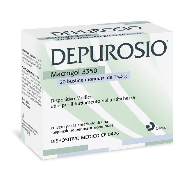 Difass International Depurosio 20 Bustine Da 13,3 G Senza Glutine Senza Lattosio