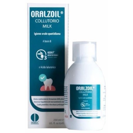 Erbagil Oralzoil Collutorio Milk 250 Ml Senza Alcol Senza Glutine Senza Lattosio