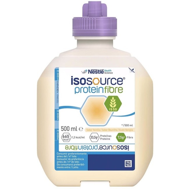 Nestl&egrave; Isosource Protein Fibra Vaniglia 500 Ml