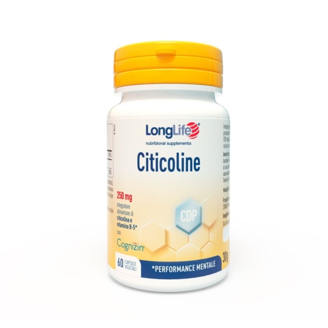 Longlife Citicoline 60 Capsule Vegetali Da 500 Mg