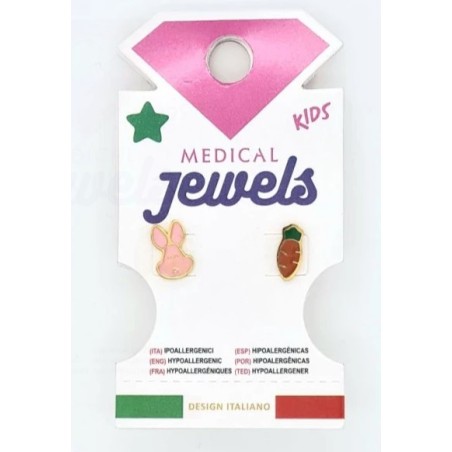 Mast Industria Italiana Mj Post 283 Orecchino Coniglio + Carota