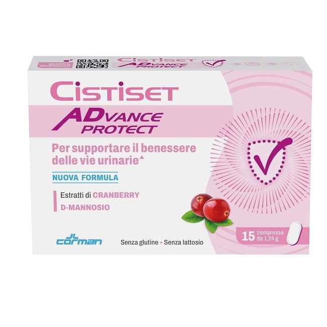 Corman Cistiset Advance Protect 15 Compresse 1,24 G Senza Glutine Senza Lattosio