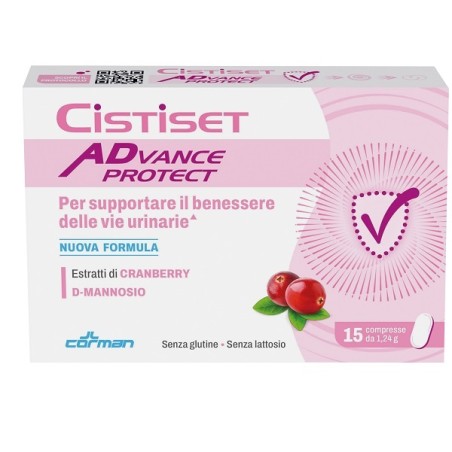Corman Cistiset Advance Protect 15 Compresse 1,24 G Senza Glutine Senza Lattosio