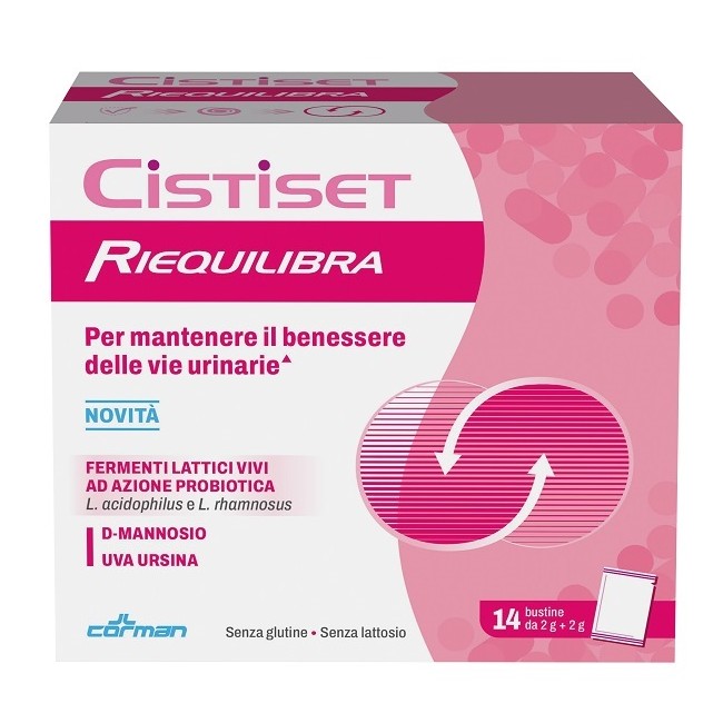 Corman Cistiset Riequilibra 14 Bustine Senza Glutine Senza Lattosio