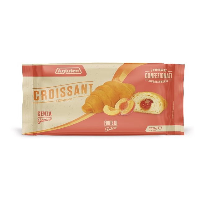 Nove Alpi Agluten Croissant Albicocca 4 Pezzi Da 55 G
