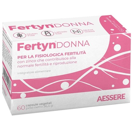 Aessere Fertyn Donna 60 Capsule Vegetali Senza Glutine Senza Lattosio
