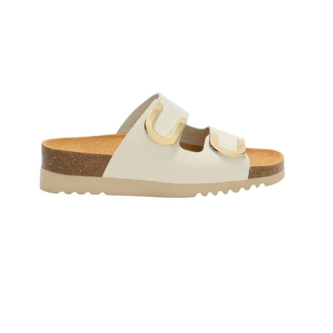 Formato
Sandalo donna disponibile nelle taglie 40, colore Off White, confezionato in scatola originale Scholl.