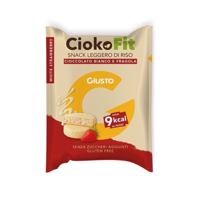 Farmafood Giusto Senza Glutine Ciokofit Cioccolato Bianco E Fragola 30 G