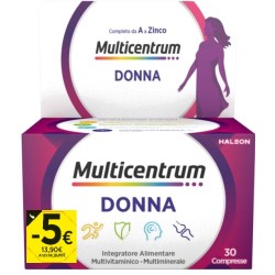 Confezione promozionale 2026 da 30 compresse di Haleon Multicentrum Donna