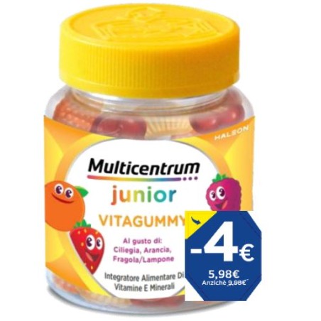 Confezione promozionale 2026 da 30 caramelle gommose di Haleon Multicentrum Vitagummy