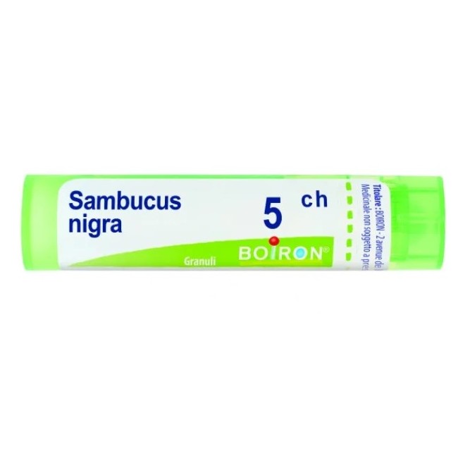 Tubo da 80 granuli, circa 4g di Boiron Sambucus Nigra 5ch