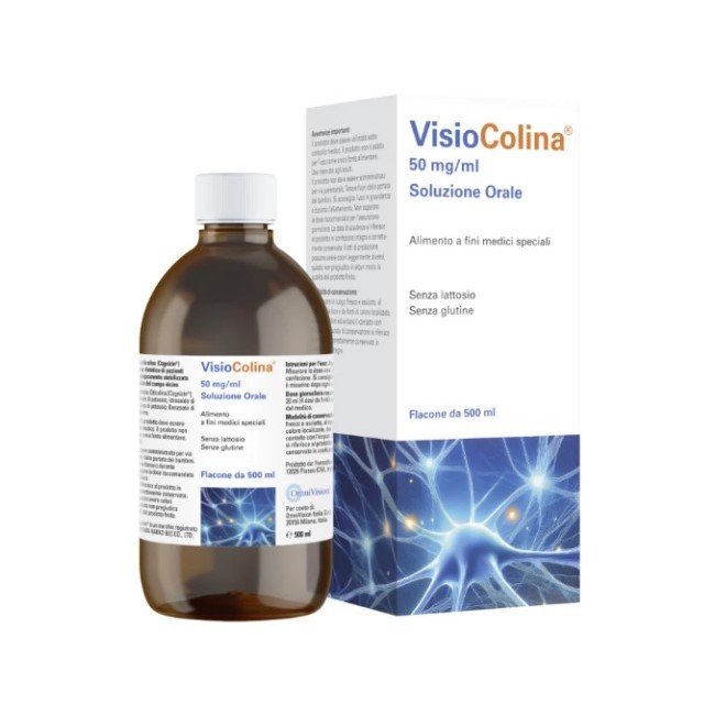 Flacone da 500ml di soluzione orale di VISIOCOLINA Sol.Orale