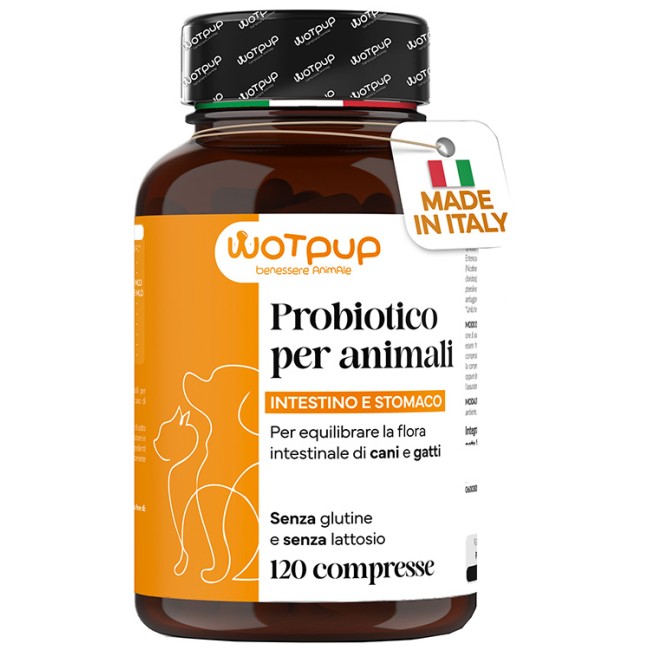 La. Ga. Wotpup Probiotici Cani Gatti 120 Compresse Senza Glutine E Lattosio