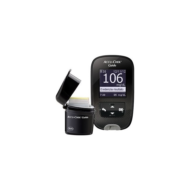 Roche Kit Glucometro Accu-chek Guide Mg/dl + Pungidito Fastclix